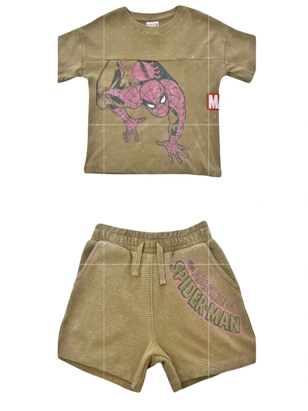 Marvel Boys 3T Two-piece Boys Spiderman Short Set NWT